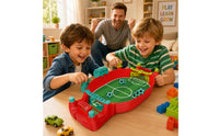 Two-Player Tabletop Soccer Game Compact Mini Table Football Game Interactive Toy Portable for Children, Families, Playroom, Desk