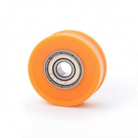 Channel-Type Groove Pulley with Bearing Low-Friction Grooved Pulley Wheel Compact Sliding Wheel Roller for Home Improvement Enthusiasts