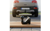 50mm Trailer Hitch Ball Glossy Finish European Tow Ball Curved Design Vehicle Accessory