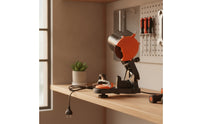 Bench-Top Chain Grinder Adjustable Electric Chain Grinder Chainsaw Grinder with Grinding Wheels Heavy-Duty for Lumberjacks