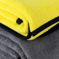 400g Car Drying Towel and Microfibre Cloth, Lint Towel for Car Washing and Detailing, Bound Border Polishing and Glass Cleaning Cloth