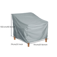 Outdoor Rocking Chair Cover 210D Oxford Textile Rocking Chair Cover Sun Protection for Courtyard