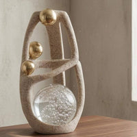 Abstract Human Sculpture Modern Resin Crystal Sculpture Speckled Abstract Human Statue