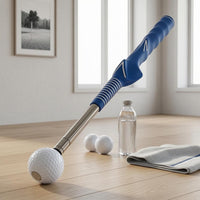 Ball-Shaped Head Telescopic Golf Practice Aid Portable Golf Swing Practice Aid Sturdy Construction Training Club Easy to Use