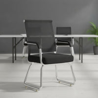 Mesh Office Chair with Armrests Minimalist Low Back Office Chair Breathable for Professionals, Telecommuters, Conference Room