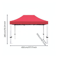 Wind Resistant 4 Leg Canopy Tent Waterproof Shade Tent Thickened Fabric Folding Canopy Gazebo Foldable for Parking Area, Street Fair