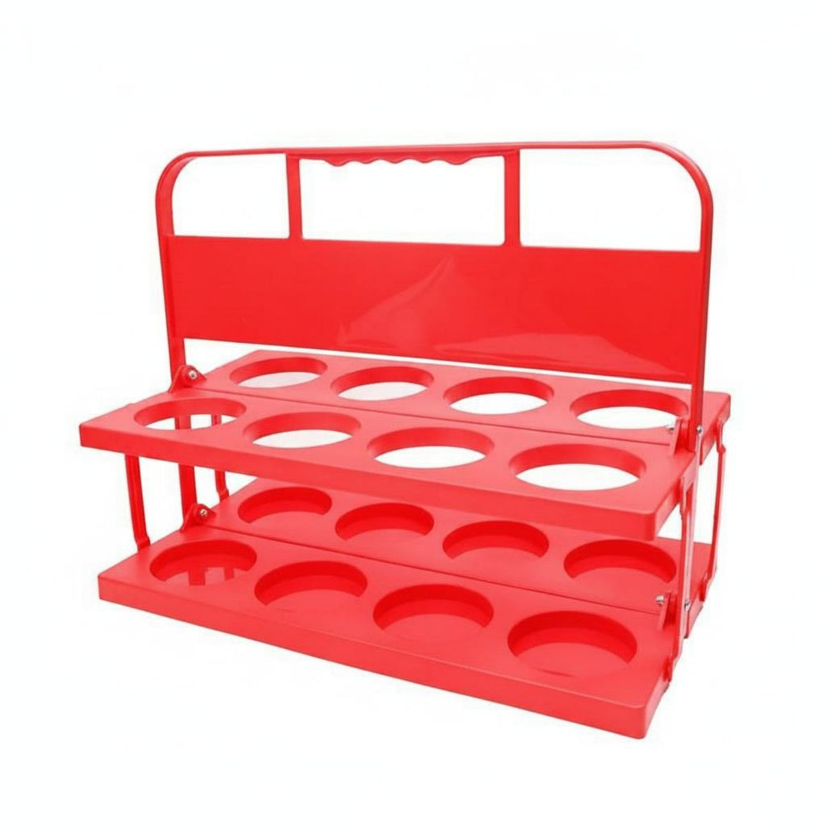 8 Cup Drink Carrier with Handle Foldable Grape Beverage Rack Reusable Drink Storage for Picnic, Party, Travel