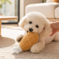 Chicken Drumstick Toy Soft Chicken Leg Stuffed Toy Funny Interactive for Dogs, Boredom Relief, Indoor Play