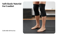 2 Pieces Keeps Warm Knitted Knee Sleeve Breathable Elastic Knee Brace Lightweight for Athletes, Adults, Cycling, Outdoor Activities, Running