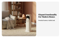 Portable Air Chiller and Heater Time-Based Control Standing Air Conditioner Fan Effortless Fill Water Tank Oscillating Cooling Fan for Renters