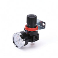 Air Pressure Regulator with Gauge Adjustable Pressure Regulator with Gauge Compact Sturdy for Compressor Systems, Workshop
