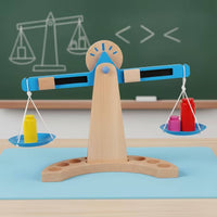 Early Learning Wooden Balance Scale Toy