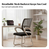 Height Adjustable Ergonomic Swivel Chair All-Day Comfort Ergonomic High-Back Swivel Chair Support Computer Seat Quiet-Rolling Casters for Students, Gamers, Telecommuting Workers, Dormitory, Study Room