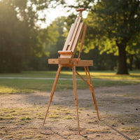 Painter Easel Box Foldable Folding Tripod Easel Height Adjustable for Artists, Studio