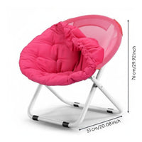Foldable Moon Chair Reclining Sun Chair Space Saving Lounger Portable for Adults, Balcony, Patio, Living Room