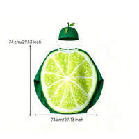 Lime Costume One-Size-Fits-Most Lime Outfit with Hat Cape-Style for Cosplayers
