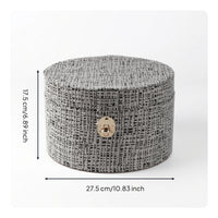 Woven Box with Lid Versatile Storage Box with Hinged Lid for Dressing Room, Home Organization