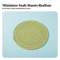 Scene Prop Dollhouse Carpet Realistic Feature Dollhouse Floor Mat Nordic Design for DIY Crafters, Kids, Miniature Scene, Model Scenery