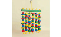 Chewable Hanging Bird Chew Toy Parrot Chew Toy Colorful Cage Accessory Natural for Parrots, Cockatiels, Conures