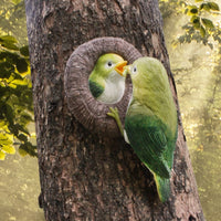 Tree Bird Ornament Resin Wall Mounted Bird Ornament for Garden