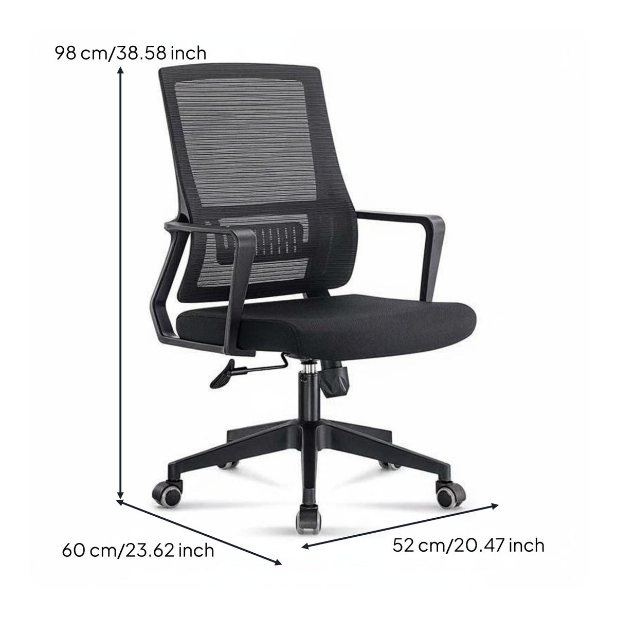 High-Density Foam Cushion Ergonomic Office Chair 135° Reclining Ergonomic Mesh Office Chair for Students, Dorm Room