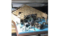 Hangar Model Kit Scale Hangar Building Kit Advanced for Hobbyists, Dioramas, Displays