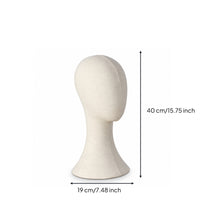 Stable Mannequin Head with Fabric Cover Neutral Fabric Mannequin Head Lightweight Long-Lasting for Boutiques, Milliners