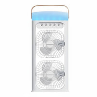 Adjustable Mist Water Cooling Fan Wide Angle Airflow Rechargeable Water Cooling Fan Quiet Operation for Bedroom