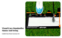 Golf Stance Ion Mat Easy to Use Stance Position Ment Portable Golf Swing Position Ment Mat for Beginners, Golfers, Home, Driving Range, Outdoor
