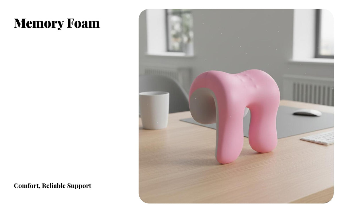 Office Rest Pillow Memory Foam Desk Rest Pillow Slow Recovery Ergonomic Support for Students, School