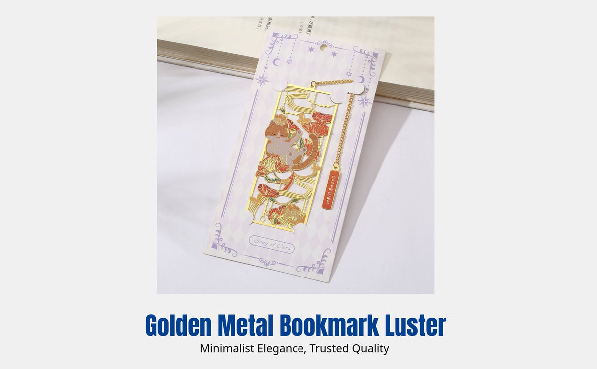 Cat Metal Hollow Bookmark, Cute Chinese Style, Creative Cultural Gift, University Souvenir, Teacher's Day