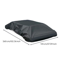 Silver-Coated Car Roof Waterproof Cover Windproof Roof Luggage Cover with Drawstring Resistant Vehicle Luggage Rack Protector Long-Lasting for Camping