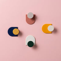 ABS Adhesive Wall Hooks 4 Pack Colorful Sticky Hooks for , Utility Hooks for Home Storage and Organization