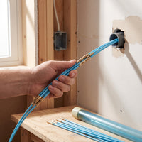 Running Electrical Wire Cable Pulling Wire Snake Tape Kit Rigid Wire Snake Tape Kit with Attachments Cable Running Rods Portable