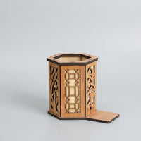 Wooden Pen Holder for Desk, Solid Wood Desktop Storage Box, Rectangular Stationery for Students, Customizable Size Available