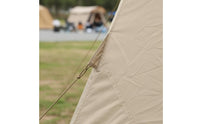 Inflatable Canvas Tent Waterproof Triangular Frame Air Tent Outdoor Shelter Full Standing Height Camping Gear Breathable