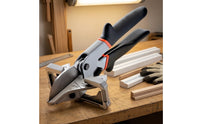 Adjustable Trim Cutter with Angle Guide Accurate Miter Shears Comfortable Grip Multi Angle Cutter Precision for Diyers, Carpenters, Electricians, Home Improvement, Woodworking, Workshop