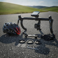 Cycle Handlebar Mount Extension Matte Black Handlebar Mount with Hex Key Vibration Resistant for Cyclists, Riders, Road Biking, Mountain Biking