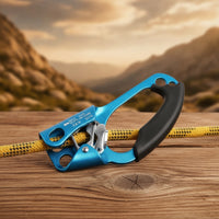 Left-Hand Ascender Corrosion-Resistant Left Hand Ascender Rope Clamp with Pulley Long-Lasting Gear Heavy-Duty for Climbers