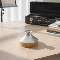 Sound-Reducing Alto Saxophone Practice Mute Brushed Silver Alto Saxophone Mute Compact Instrument Accessory Easy to Use for Students