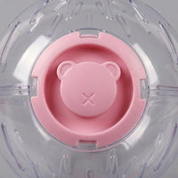 Large Hamster Sphere with Anti-Catch Design, 20cm Transparent Exercise Sphere for All Sizes, Ventilated Hamster Running Spheres with Stand
