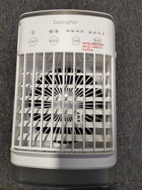 CF-006A Desktop Air Cooler Fan with 4-Speed Adjustment and Colorful Ambient Light (White)