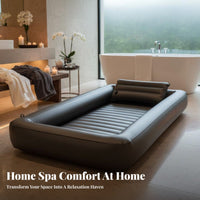 Inflatable Spa Bed Insulated Portable Water Mattress PVC Inflatable Bathtub for Couples, Adults, Home, Beauty Salon