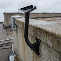 Curved Mounting Bracket Metal Adjustable Wall Mount Kit Powder Coated Outdoor Hardware for Boat