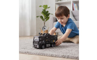 Metal SWAT Truck Model Inertial Toy Truck with Opening Door Movable Simulation Police Vehicle Die-Cast Style for Children, Toddlers, Playroom, Home