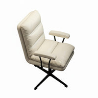 Comfortable padding Ergonomic Rolling Chair 360-Degree rotate Computer Seat Adjustable Height Office Furniture Minimalist design for Home Workers, Students, Adults, Study Room, Bedroom