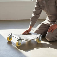 Easy to Use Car Moving Dolly Swivel Wheels Motorcycle Moving Dolly Heavy Duty Thick Steel Plate for Property Personnel, Garage Workers, Mechanics, Parking Lot, Repair Shop