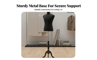 Lightweight Clothing Display Stand Sturdy Female Torso Mannequin Stable Base Adjustable Dress Form Portable for Boutique Owners, Online Sellers, Fashion Designers, Photo Studio, Market Stall, Home Decor