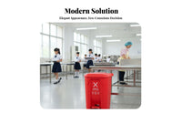 Waste Sorting Bin Long-Lasting Foot Pedal Trash Can Step-on Garbage Bin Thickened Material Step on Trash Can Odor Protection