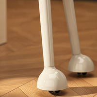 High-Legged Trash Bin with Inner Pail Rectangular Trash Can with Lid Modern Waste Bin with Wheels Sturdy for Kitchen